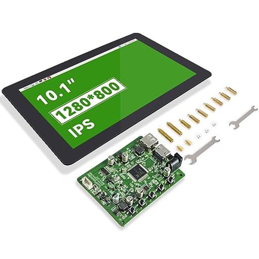 高解像度 - 10.1インチのRASPBERRYPIタッチスクリーンLCDモニター(10ポイントタッチ)は、高解像度1280*800とトゥルーカラー画像を備えており、真に没入型の視聴体験を提供します。 背面固定 - 背後に調整可能な固定スロ...