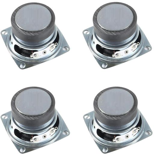 4つのフルレンジ スピーカー 2インチ/ 50 mm 4オメガ3 wステレオスピーカー円形diy用