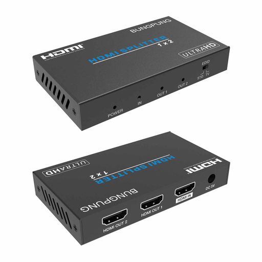 BUNGPUNG HDMI 分配器 1入力2出力 同時出