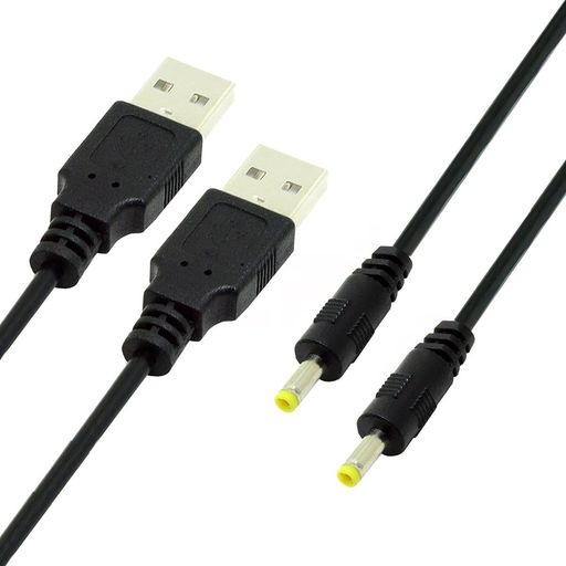 NFHK2個/ロット150cm24AWGUSB2.0オスType-A-5VDC4.0x1.7mmDC電源ラウンドプラグケーブル