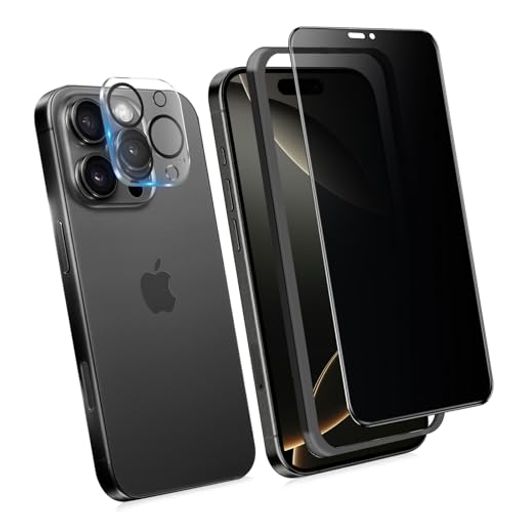 Rakuten - KWATUNG 360度 覗き見防止フィルム iphone16pro フィルム 上下左右 360°覗き見防止 iphone 16 pro ガラスフィルム 覗き見防止 360° 全方向 アイフォン16pro 保護フィルム のぞき見防止 プライバシー保護