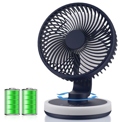 【2025新登場極静音&夜灯機能】Tillmulya卓上扇風機小型充電式扇風機自動首振り4段階風量静音LEDライト..