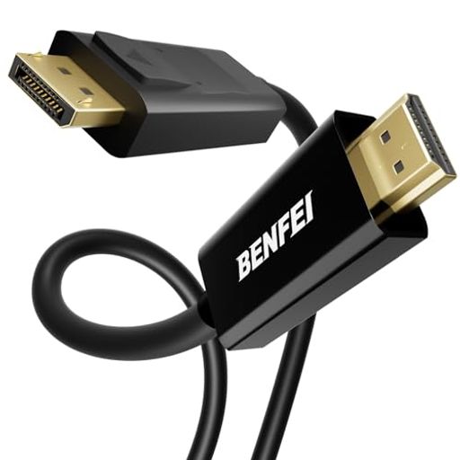 Hdmi Cable - BENFEI3mDisplayPort(ディスプレイポート)-HDMIケーブル、最大4K@30Hzまでの解像度に対応(オス-オス、逆方向に非対応)