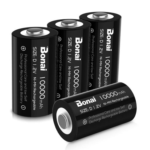 BONAI 単1形充電池 充電式ニッケル水素電池 高容量10000MAH 単一電池 充電式電池 4本入り 単一充電池セット 液漏れ防止 約1200回使用可能 単一充電池 防災電池 BONAI 単1形充電池 充電式ニッケル水素電池 高容量10000MAH 単一電池 充電式電池 4本入り 単一充電池セット 液漏れ防止 約1200回使用可能 単一充電池 防災電池
