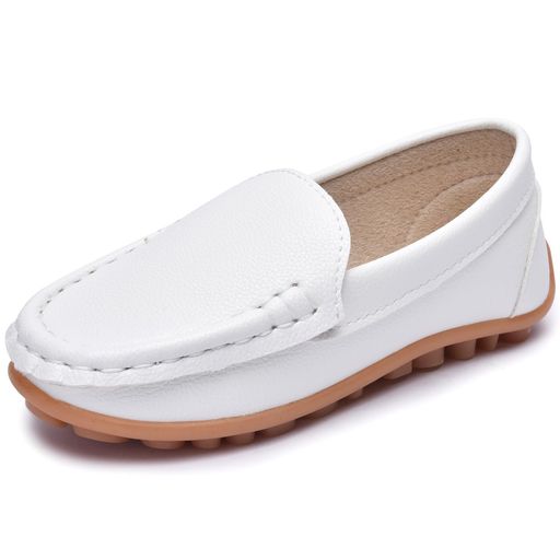 Occidental Goods - [snofiy]モカシンキッズローファー学生男の子女の子スリッポンフラット履きやすい子供靴通学靴軽量黒白入園式七五三結婚式発表会