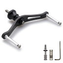 HEIGHTEN90mmリールハンドル(ノブ無し)1.5K炭素布カーボン製シマノ(Shimano)ダイワ(DAIWA)通用スピニングリール用CarbonSeries(1.5Kカーボン)(330)