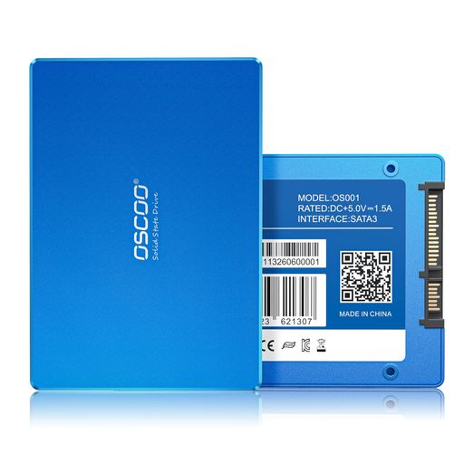 乐天商城 - OSCOO 1TB 2.5インチ SATA III SSD – ノートPC・デスクトップ用 内蔵SSD、最大 550MB/s 読込・500MB/s 書込、3D NAND TLC 採用、耐久性・耐衝撃設計
