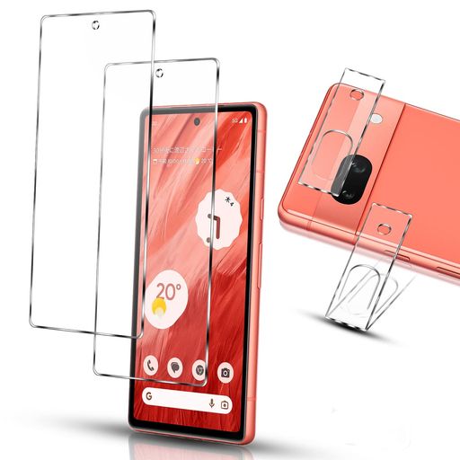 【対応機種・指紋認証対応】対応GooglePixel7Aガラスフィルム+カメラフィルム専用に設計されています。【注意:指紋認証の設定手順&amp;使法】強化ガラスを取り付けた後、“設定”と入力してください“タッチ感度”を有効にする次に保存されている指紋を削除して指紋をもう一度スキャンします指紋は2回異なる角度にあります。その後ロック解除された指紋は正常に機能します。 【高透過・高感度のタッチ】この用Pixel7Aガラスフィルムは極薄0.26mm、高透過率、放射線防止、HDで液晶画面が映し出す本来の色合いを鮮やかに表現します。用googleピクセル7a保護フィルムのタッチ感度は高く、手触りがスムーズで、指紋ロック解除などの操作に遅延がなく、ゲームを存分に楽しめます。 【貼り付ける達人になろう】気泡や浮き無し貼り付け超簡単。