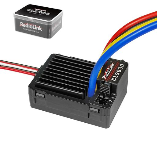 RadiolinkCL903090A(2-4S)BrushedESC防水ブラシ付き内蔵5ABEC5.5V/7.5V選択可能、RCクローラータンク/ボート用電子スピードコントローラー(XT60プラグ)