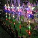 Lanitoクリスマスライトソーラーガーデンライト屋外5in1クリスマスストリングライトクリスマス装飾ライト星ライト埋込み式夜間自動点灯8種類モードIP65防水庭飾りクリスマス飾り(カラー)