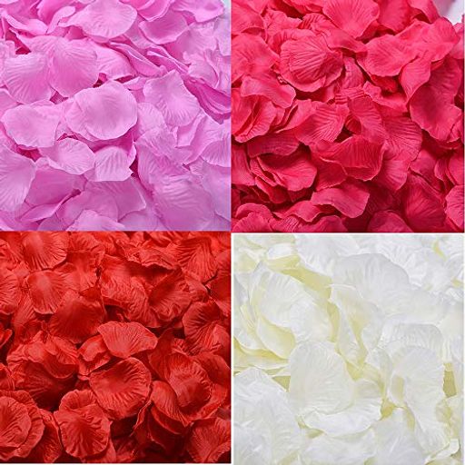Yesallwas花びら造花2000枚薔薇花弁人工フラワーシャワー結婚式バラ披露宴ウェディングローズプロポー..
