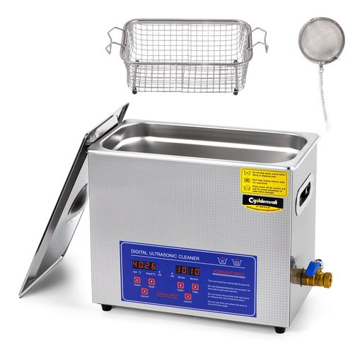 CGOLDENWALL超音波洗浄機小型業務用2L家庭用0-30minタイマー20-80°C調節可40khz卓上型超音波クリーナー..