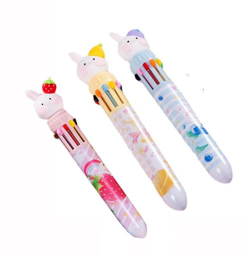 【パッケージ仕様】3本セットの可愛い10-in-1ボールペン、滑らかな書き方。 【サイズ】長さ-約17cm、0.5mm芯、素材-プラスチック 【かわいいデザイン】この漫画の10色のペンは、持ちやすく、滑らかな書き心地で、快適な使用感を実現する適切なサイズです。 【耐久性】高品質の素材で作られたペンは、耐久性があり、長持ちします。 【幅広い用途】ブラックインクのかわいいペンは、宿題、紙の試験、筆記、描画、彩色、署名、スケッチなどに幅広く適用できます。パーティーの記念品、ホリデーギフト、ゲーム賞品などにもお使いいただけます。