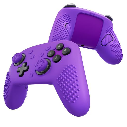 【Switch 2 Proコントローラー専用設計】Nintendo Switch 2 Proコントローラー専用に設計されたシリコンカバーです(※他のモデルには対応しておりません)。プレイ中にズレることなく、ぴったりフィットします。 【グリップ力アップ】人間工学に基づいたグリップゾーンに密集配置された3Dスタッドが手のひらにしっかりフィット。FPSやアクションゲーム時の操作精度を高め、外側の大きめ突起が滑り止め効果と快適な握り心地を提供します。 【衝撃吸収・全面保護】柔軟性と耐久性を兼ね備えたシリコン素材を使用し、落下や擦り傷、日常的な摩耗からコントローラーをしっかりガード。長期間美しい状態を保ちます。 【簡単装着&amp;操作性を損なわない設計】柔らかいシリコン素材により、工具不要で簡単に取り付け・取り外し可能。すべてのボタン、スティック、ポートに精密なカットアウトが施されており、操作性を妨げません。