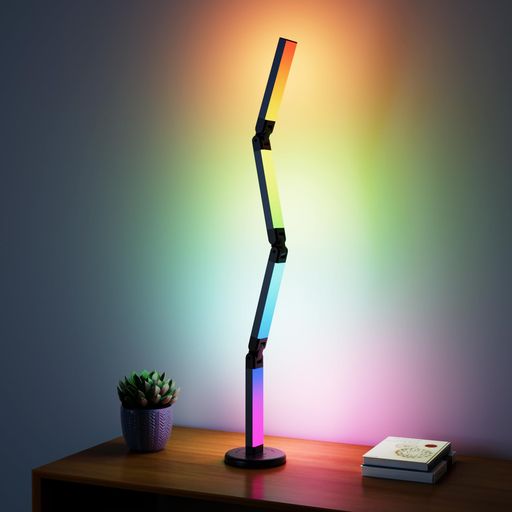 Electight RGB デスクランプ 雰囲気 ゲームライト RGBアンビエント照明 360度 折り...