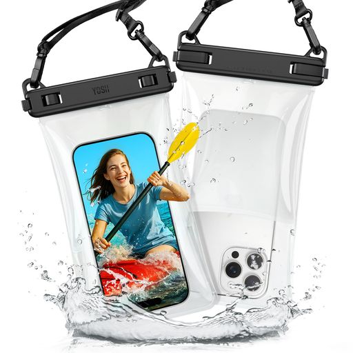 YOSHスマホ防水ケース水に浮く【大型8.5インチ:IPHONE16PROMAX/GALAXYS25ULTRA用】IPHONE防水ケース海大きめぼうすいすまほけーすIPX8認定済みボタン操作しやすい一体化デザイン