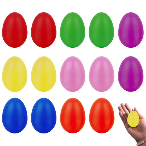 Maracas - KDSSYFTマラカスエッグシェイカーパーカッションシェイカーエッグたまご型打楽器カラフル遊戯楽器演奏盛り上げ子供知育用(14個入り)