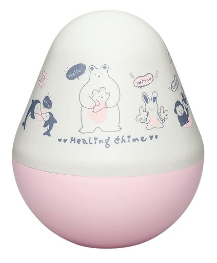 Rakuten - トイローヤル ヒーリングローリー ピンク (日本製チャイム/起き上がりこぼし) ベビートイ 赤ちゃん 音が鳴る パステルカラー