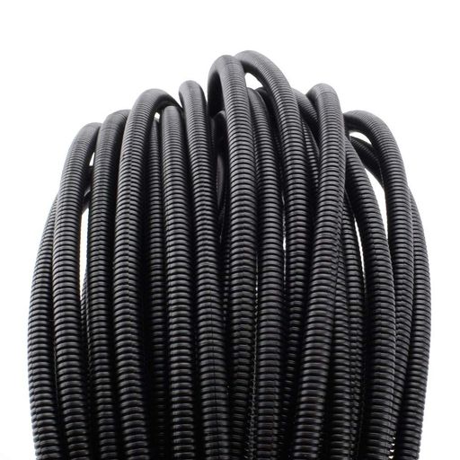 Rakuten - ZhiYo配線チューブ コルゲート チューブ 15m φ6 (6-9mm) 黒 配線保護 噛みつき防止 車用/家庭用/オフィス用配線カバー セパレートチューブコンジット フレキシブルカバー