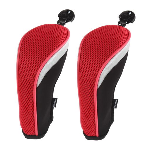 3、4、5、7、Xの交換可能な番号タグ付き クラブにフィットして、プレー中や移動中に生じるへこみや損傷から守れるようデザインされています。 2個/セット ハイブリッドゴルフクラブにのみ装着できます。ウッドには不対応です。 簡単に脱着できます。