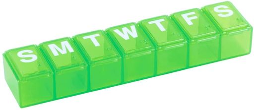 曜日毎に収納ができるコンパクトケース