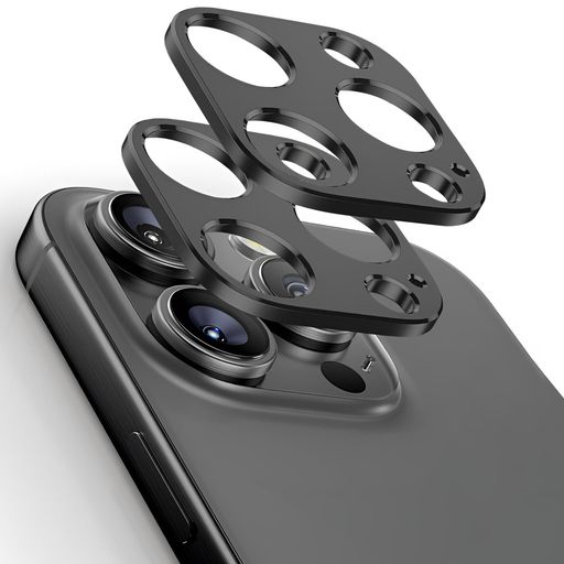 JFSTENE レンズ カバー IPHONE16PRO 用 カメラ保護 いPHONE16PRO MAX 用 カメラカバー IPHONE16プロマックス・アイフォン16プロ 対応 カメラレンズ保護 アルミ合金製 耐衝撃 キズ防止 撮影影響なし 2枚セット