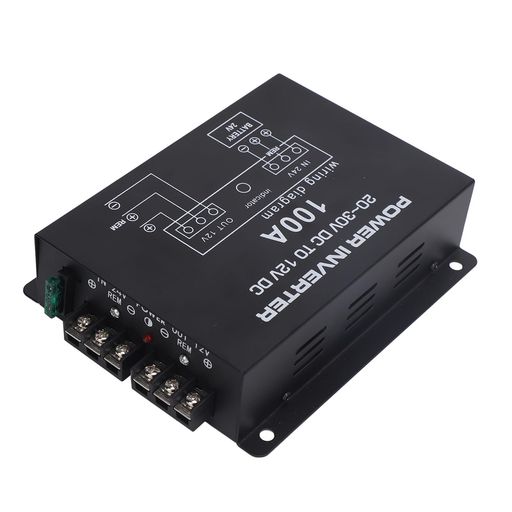 【効率的な電圧変換】このデバイスはdc 24vをdc 12vに効率的に変換し、24v車の12v機器に安定した電源を供給します。 【多車種対応】乗用車、トラック、RV、SUV、バスなど様々な車両に対応しており、オーディオ、監視カメラ、電装品などにも対応しています。 【強化された安全機能】短絡、過熱、過負荷保護機能を備え、電化製品や車両回路を保護します。 【堅牢な鉄シェル設計】黒色の粉末インクでコーティングされた鉄シェルを備えており、電気機器に耐衝撃性と耐摩耗性の保護を提供します。 【効果的な放熱】デュアルファンが積極的に熱を放散し、コンバータの安定した性能、寿命、安全な作業環境を確保します。