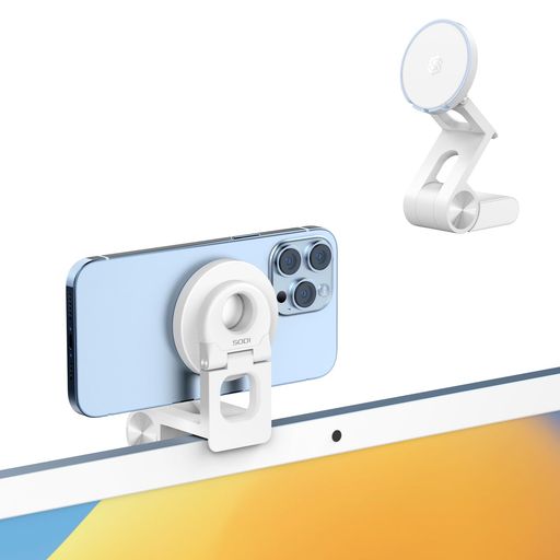 【3-in-1多機能スタンド】SODIMagSafe対応iPhoneスタンドはロボットにインスピレーションを受けました。ユニークなデザインだけでなく、汎用性にも高います。iMacのカメラマウントやMacBookの連係カメラマウントとして使え...