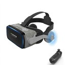 VRゴーグルスマホ用リモコン付きヘッドホン搭載3D対応VRヘッドセットDMM動画対応ぶいあーるゴーグルIPHONEANDROID対応メガネ装着可4.7~6.7インチスマホVRゴーグル