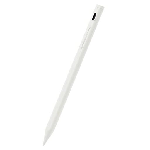 エレコムタッチペン【iPad専用】充電式パームリジェクション対応傾き検知対応磁気吸着USB-C充電ペン先交換可能スタイラスホワイトP-TPACSTAP02WH エレコムタッチペン【iPad専用】充電式パームリジェクション対応傾き検知対応磁気吸着USB-C充電ペン先交換可能スタイラスホワイトP-TPACSTAP02WH