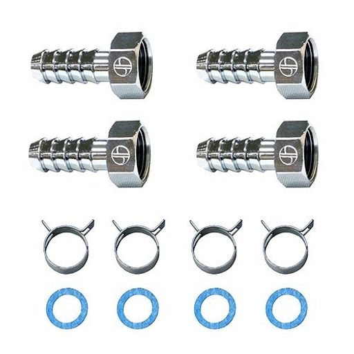 13Aペアホース用部品セット(メッキ付) 13xG1/2 黄銅 適応ホース BRK15W