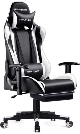 【商品仕様】サイズ:幅67.31x奥行51.15x高さ120.65CM~132.08CM 本体重量:約22.18KG 材質:PUレザー 【プロゲーマー向け】コックピットをイメージした近未来的なデザイン、ゲームに集中できる空間を作り上げ、リアルな臨場感をプラスします。更にPUレザーで高級感もUP!スタイリッシュなデザインと抜群な機能性を両立、自由なゲームスタイルに対応できます。 【リクライニング調節機能】165度のリクライニング可能。チェア本体の安定性を高めると同時にリラックス効果を最大限に発揮します。レバー一つで簡単にリクライニングの調節ができて、作業とゲームプレイの姿勢や動きの変化、体格に応じて最適なサポートを実現しています。オフィスでの休憩や仮眠にもおすすめのゲーミングチェアです。 【超絶な座り心地】人間工学でいう『生活しやすさ、働きやすさ、遊びやすさ』の視点を生かした設計により、からだ全体を包み込、付属のランバーサポートが腰をしっかり支えます。座面とクッションはほどよく柔らかいPUレザーを使用しているので長時間、座っていても疲れません。