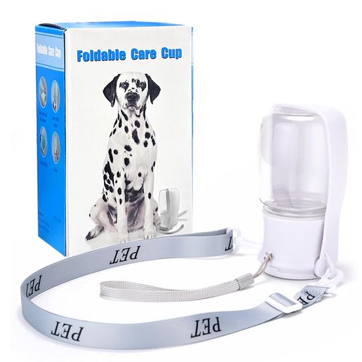 犬散歩給水ボトル給水器水飲み器携帯水筒折りたたみペットウォーターボトルこぼれない外出折りたたみ携帯旅 ...