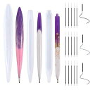 5WYOUKEペン形シリコンモールドボールペン筆形3種類15本芯付きレジンシリコンモールドDIY手作りエポキシ樹脂UVレジンオフイス用文房具手芸用品子供学用品筆...