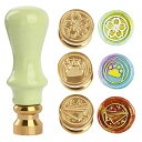 SITENGLE シーリングワックス スタンプセット 15MM ミニサイズ ワックスシールスタンプ 封蝋 スタンプ かわいい 誕生日 祝福 祝い 手紙 メッセー...
