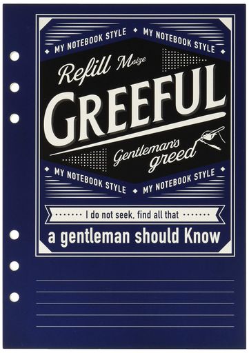 greefulグリーフルシステム手帳リフィルm横罫6mm642178