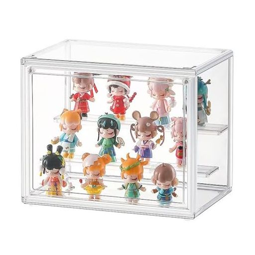 Other - サムコスフィギュアケースコレクションケース透明収納防塵汚れ防止取り外し可能な仕切り板マグネット式扉陳列ケースディスプレイフレームギフト贈り物(27*18*22cm)