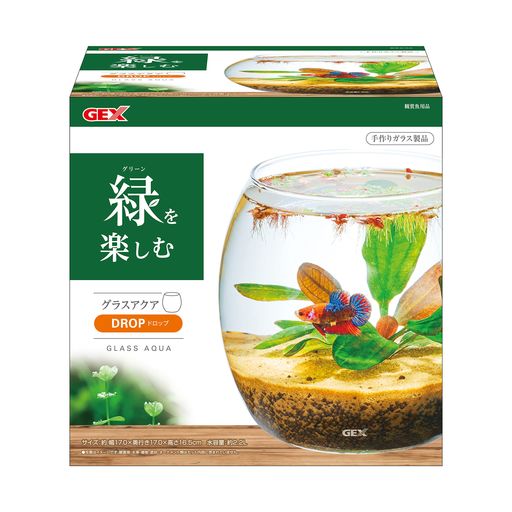GEX AQUARIUM グラスアクア ドロップ-N アクアリウム 小型水槽 水草 テラリウム