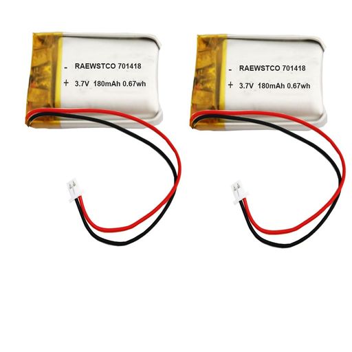 2個 701418 3.7V 180mAh リポバッテリー WLtoys V272,Cheerson CX-10 Mini Quadcopter Estes Proto X, Syncro X, HubsanQ4 Nano Quadcopter に適応