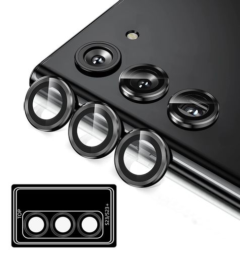 樂天商城 - GalaxyS23用カメラフィルム[Kakuki]ギャラクシーS23SC-51DSCG19用カメラ保護フィルム薄型強化ガラス耐衝撃独立型露出オーバー防止アルミ合金カメラカバー(GalaxyS23ブラック)