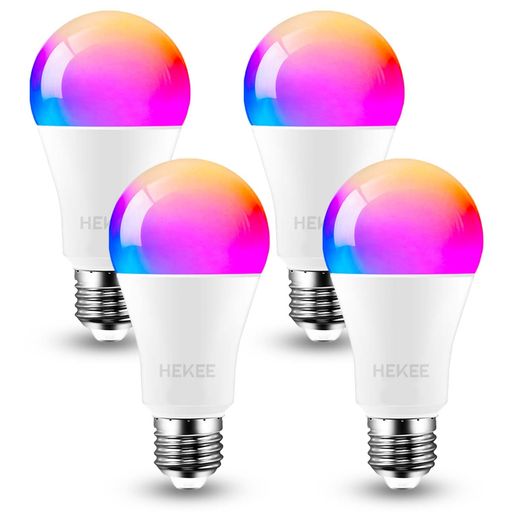 26 mm Cfl - HEKEELEDスマート電球E26口金RGB100W形相当(12W)1250LMAlexa対応2700K-6000K色温度調整可能1600万色間接照(4個パック)