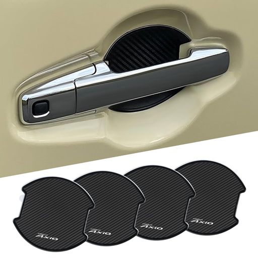 カローラアクシオ適用ドアハンドルプロテクター車用C0ROLLAAXiOロゴ付きガードカローラアクシオ140系160系EXグレード通用傷防止カバー保護フィルム車塗装保護ステッカー簡単取り付けTPU素材