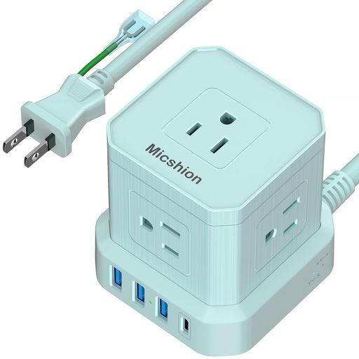 MICSHION キューブ型電源タップ(2400W) TYPE-C付 延長コード 2M コンセントUSB付き 雷ガード 5個AC口 3個USBポート 1個TYPE-C 電源タップ USB付き タコ足配線 テーブルタップ OAタップ マルチタップ MICSHION キューブ型電源タップ(2400W) TYPE-C付 延長コード 2M コンセントUSB付き 雷ガード 5個AC口 3個USBポート 1個TYPE-C 電源タップ USB付き タコ足配線 テーブルタップ OAタップ マルチタップ