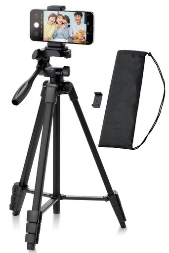 エレコムスマホカメラ三脚3段階伸縮最大長さ147cm収納40cm360度回転スマホホルダー付き収納ケース付き持ち運び【iPhoneAndroidカメラなど対応】ブラックP-STSRSLSBK-AZ