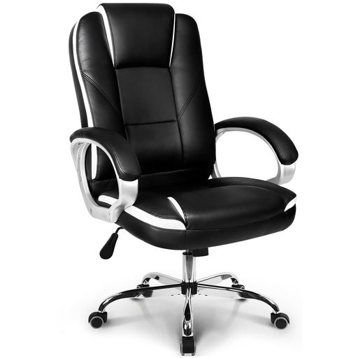 乐天商城 - 【役員・社長向けハイクオリティチェア】 NEOCHAIR オフィスチェア ゲーミングチェア 【上質なPUレザーxポケットコイルクッションxハイバックX在宅ワーク】BLCブラック