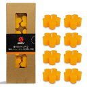 24個ティーライトキャンドルクリアカップBEESWAXTEALIGHTCANDLESロウソク燃焼約7時間家庭装飾暖茶(さくら)