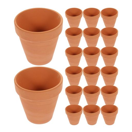 Rakuten - VANZACK 陶器鉢 植木鉢 育苗ポット ミニプランター 排水穴付き 軽量 多肉植物 塊根植物 観葉植物 20個