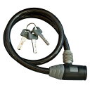 J&C ワイヤー錠 JC-020W-600 BK ブラック