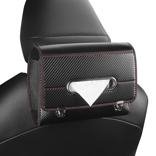 Rakuten - 全車種に対応 車 ティッシュボックス 大きなサイズ ボックスティシュに対応 カー ティッシュホルダー 全シリーズ 収納ポケット付き 複数の置き場 良い質感 ティッシュケース 紙詰まりが…