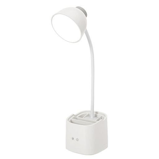 FANTASEE LEDデスクランプ 3つの照明モード タッチ調光可能 9つの明るさ 充電式バッテリーテーブルランプ ペン/電話ホルダー付き 子供 学生 寮 オフィス用 (ホワイト)